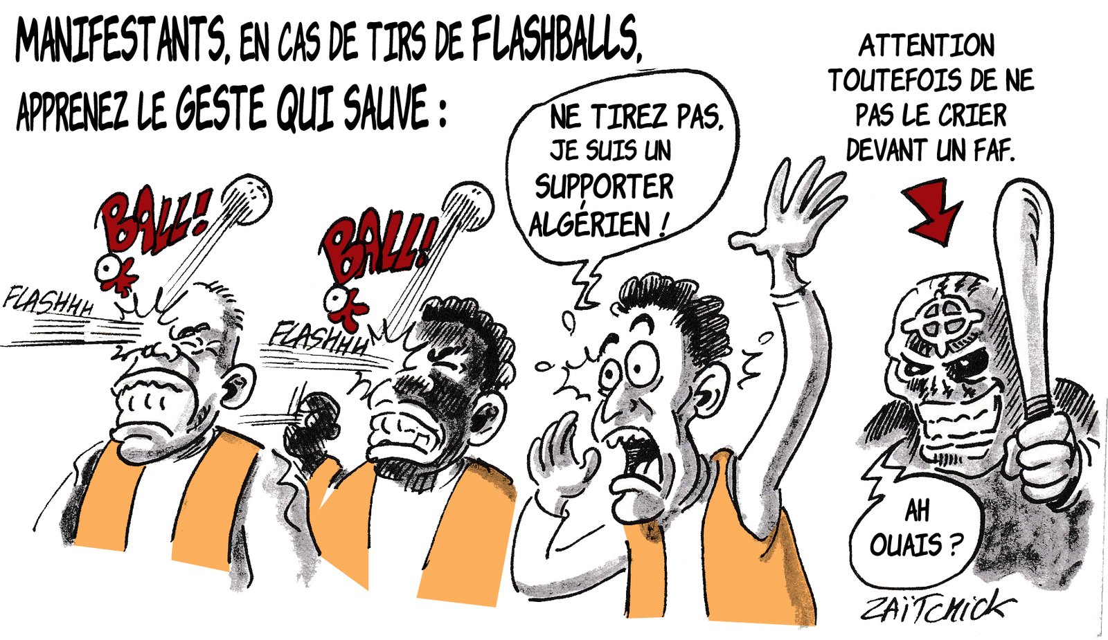 Le guide de survie du manifestant.