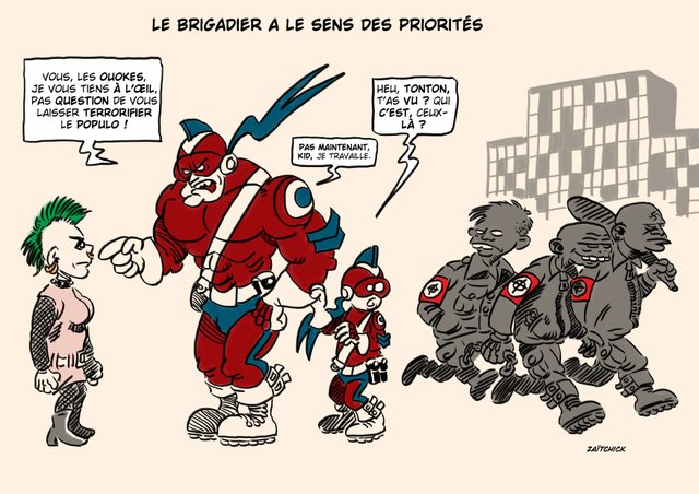 Le Brigadier a le sens des priorités