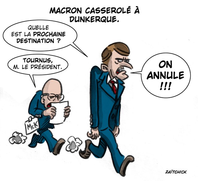 Macron passe à la casserole