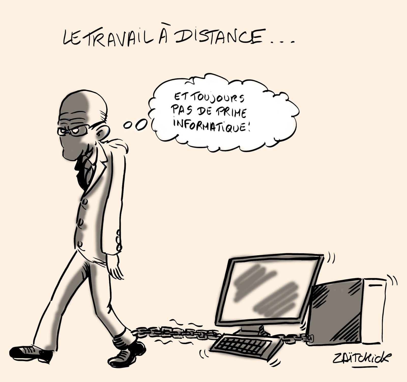 Télétravail à la chaîne
