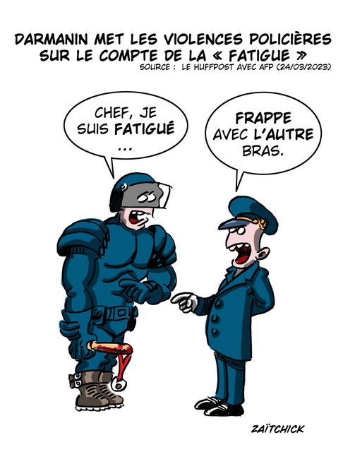 Policiers fatigués