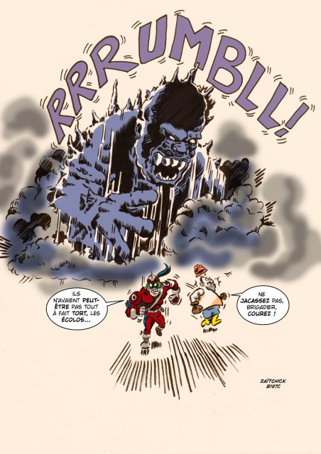 Le Brigadier jacasse - planche finale