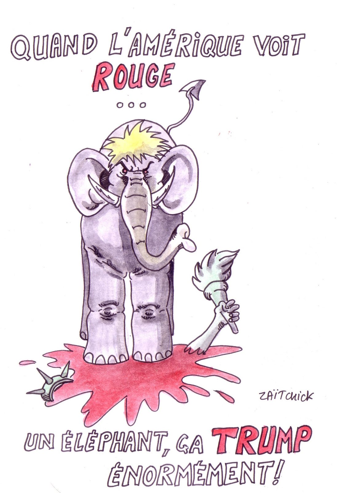 Quand l'Amérique voit rouge...