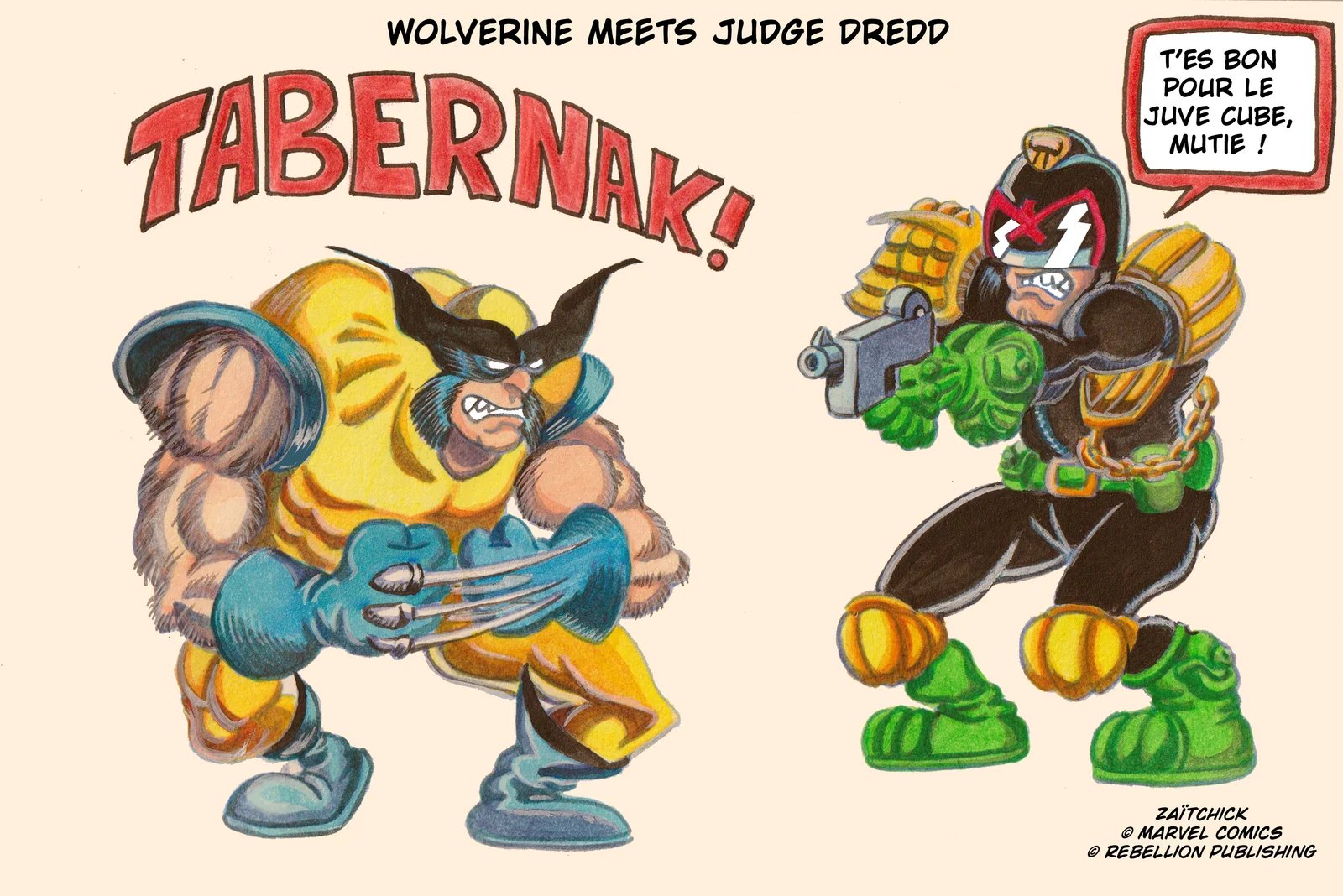 Wolverine meets Judge Dredd (et ça se passe mal.)