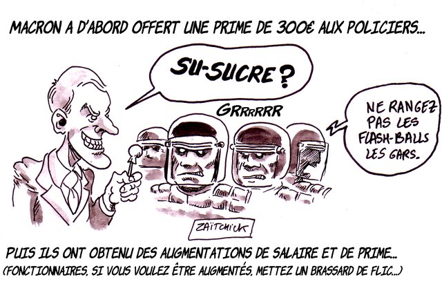 La police des primes.