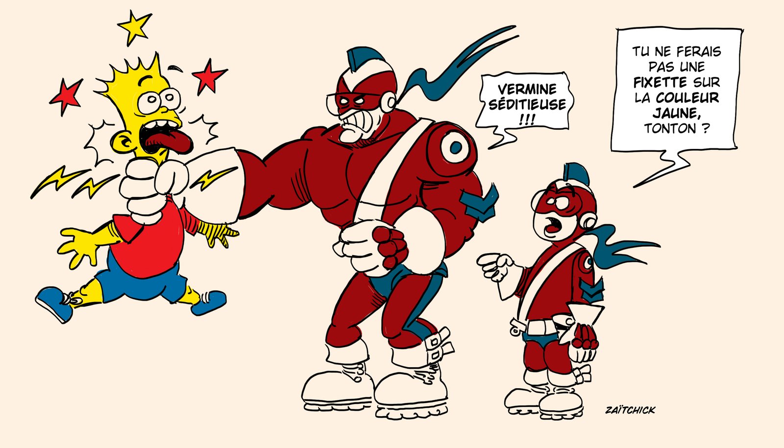 Le Brigadier voit jaune