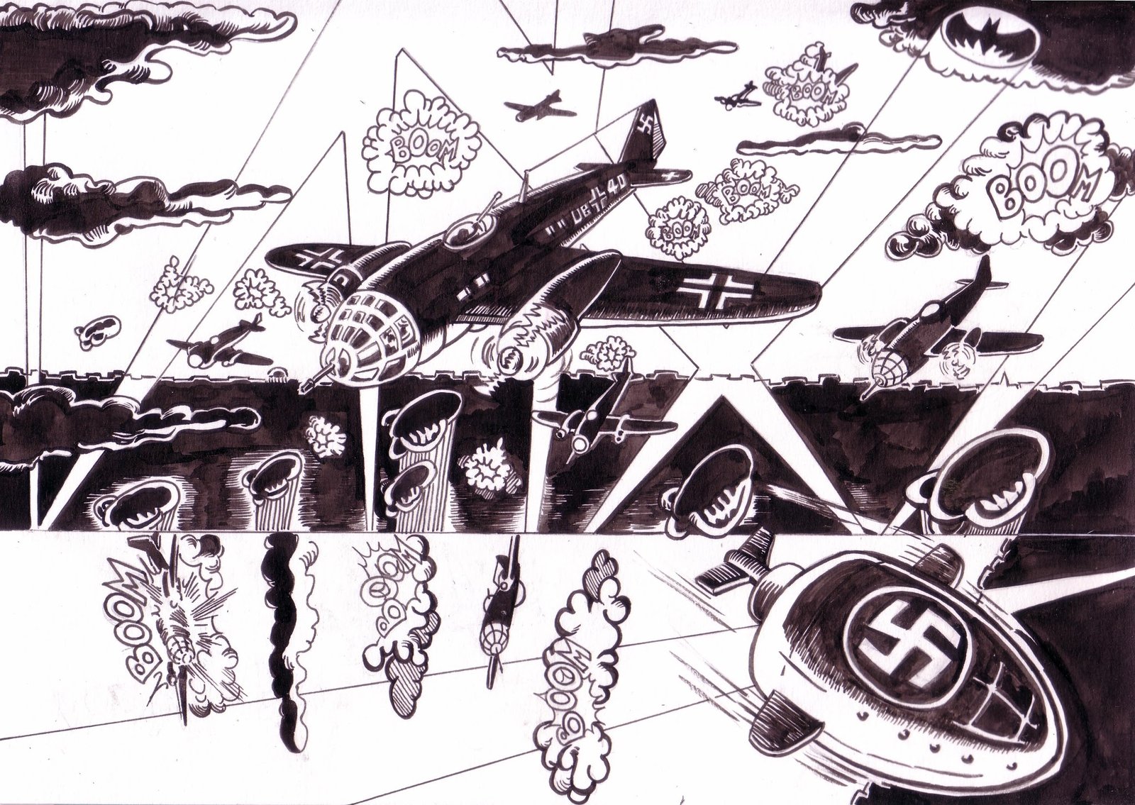 Planche essai commando Blitz : le blitz