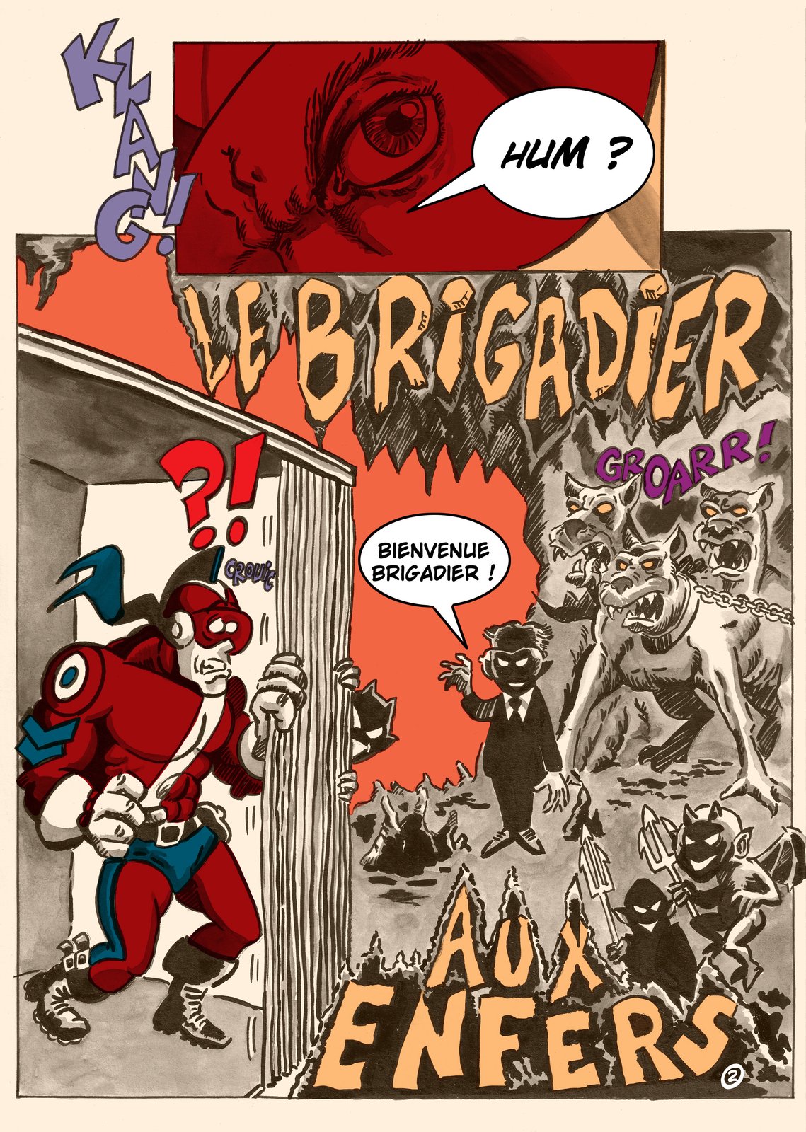 Le Brigadier aux enfers, planche 2