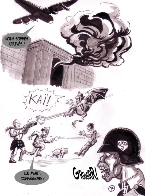 Commando Blitz, dans la Gueule de l'Hadès, planche 7