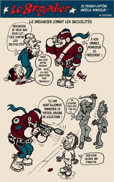 Le Brigadier combat les incivilités