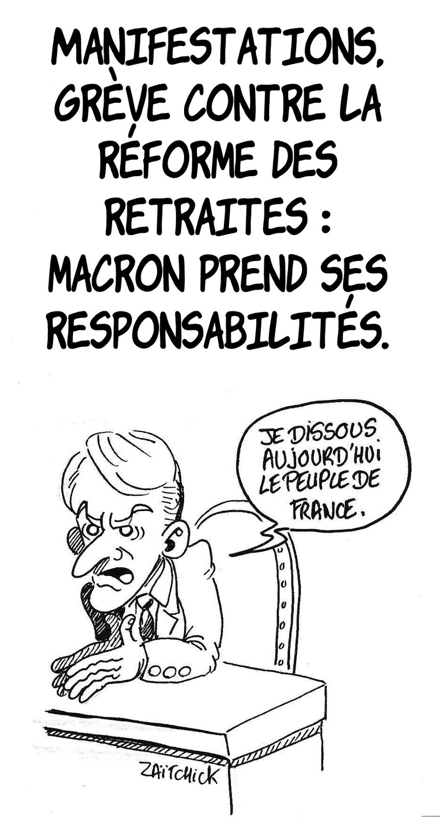 Macron assume