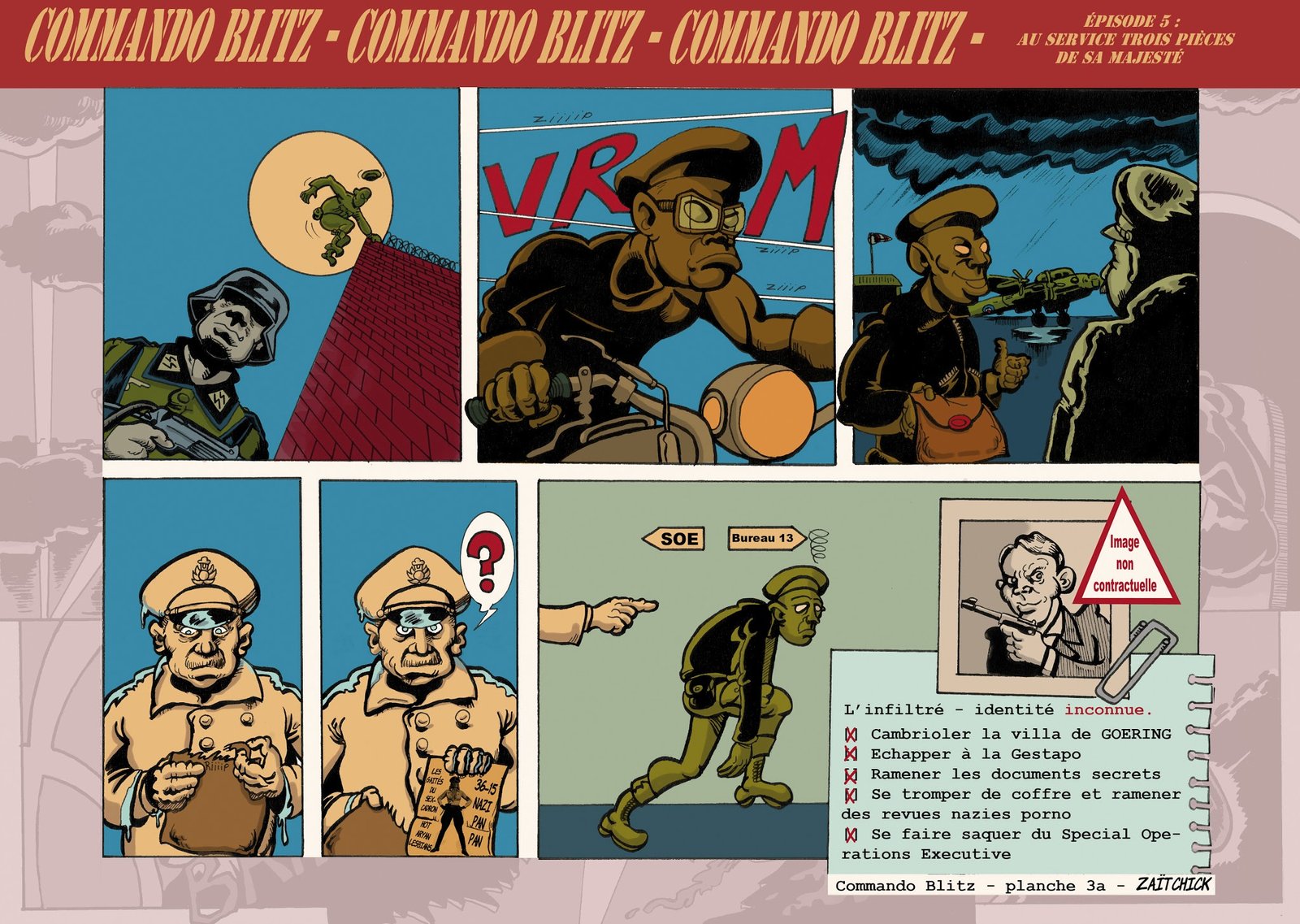 Commando Blitz : Au Service trois pièces de Sa Majesté.