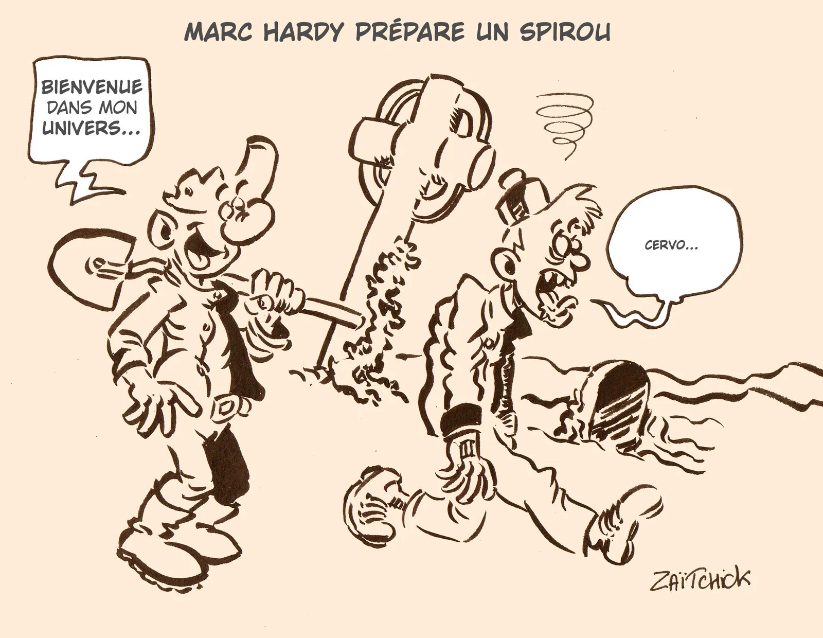 Marc Hardy sur Spirou