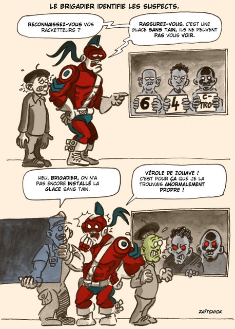 Le Brigadier identifie les suspects