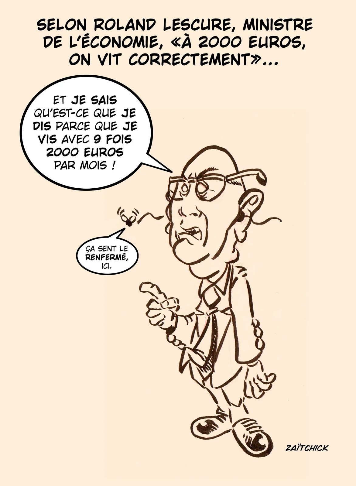 Salaire minimum de décroissance.