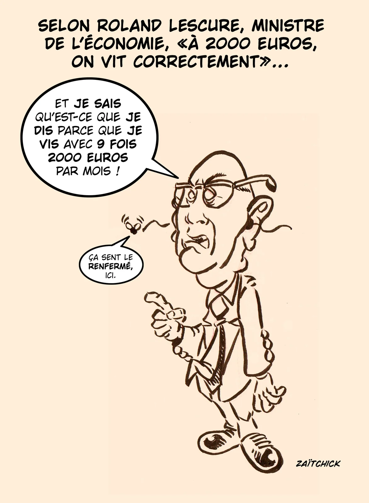Salaire minimum de décroissance.