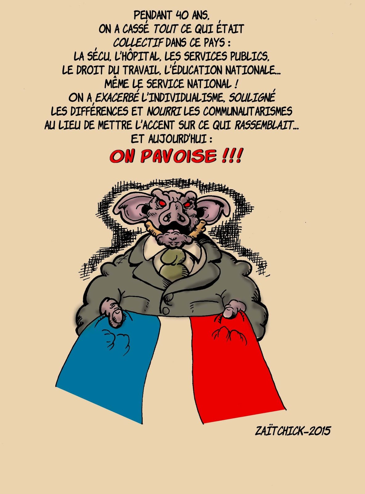 Pas de quoi pavoiser...