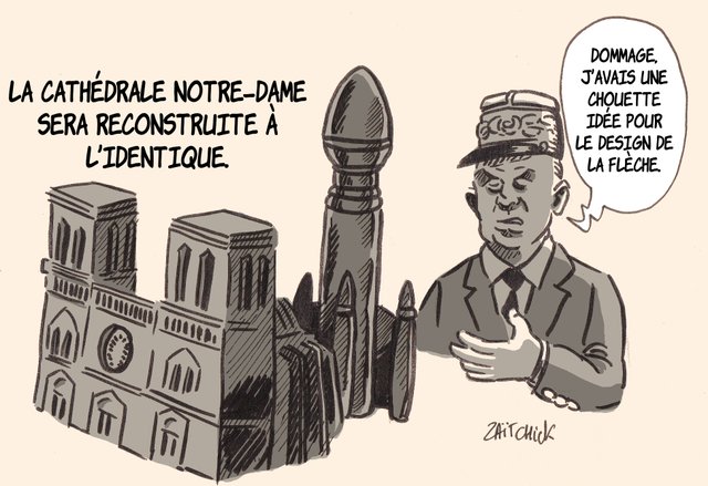 La flèche de Notre-Dame
