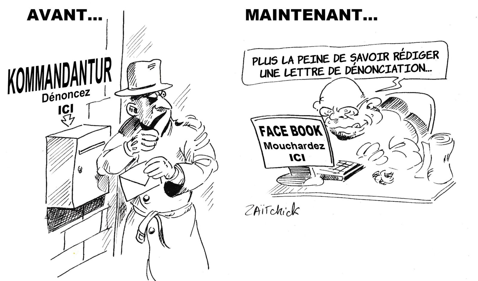 le mouchardage à l'heure du net...