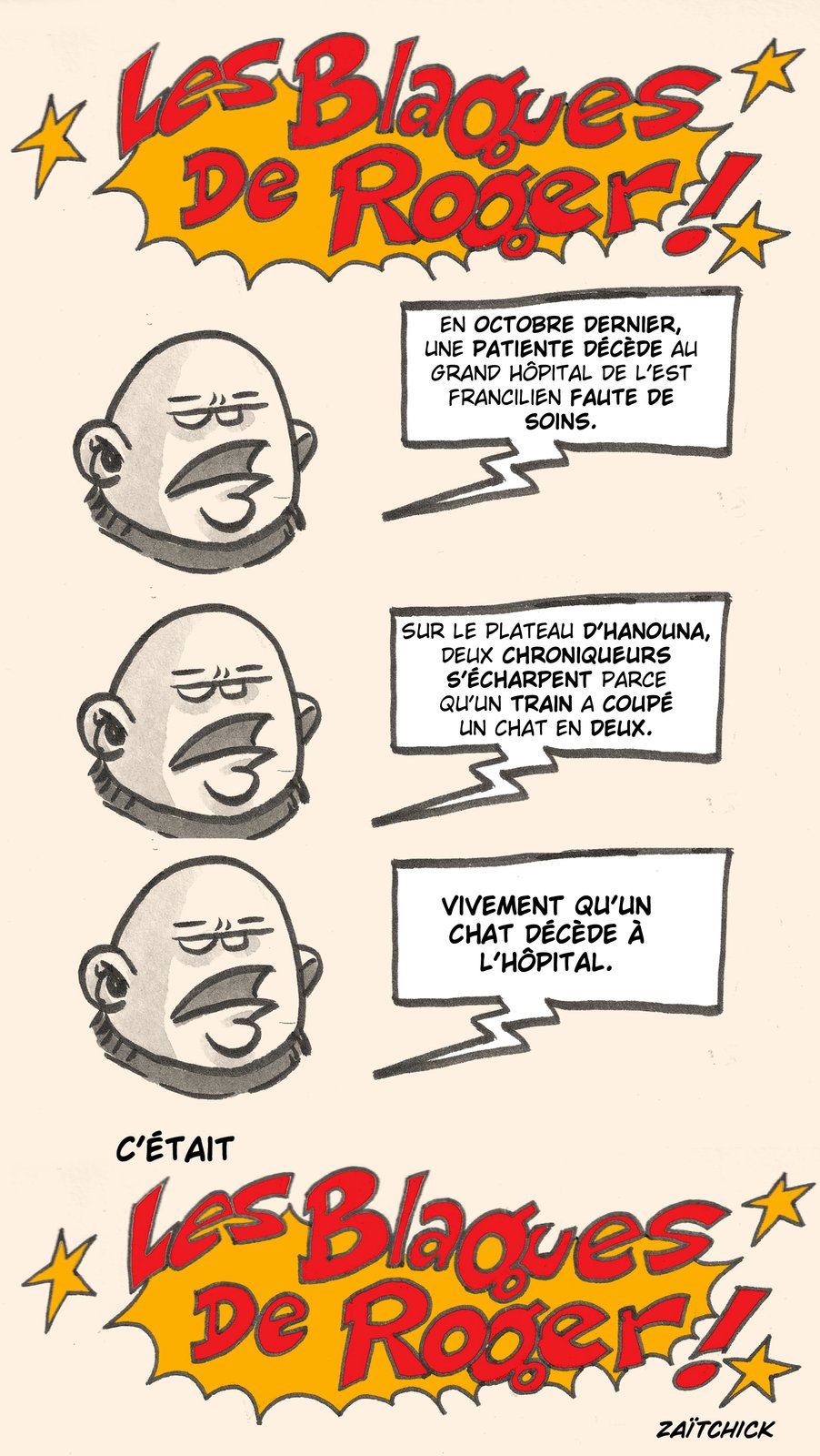 Les blagues hospitalières de Roger