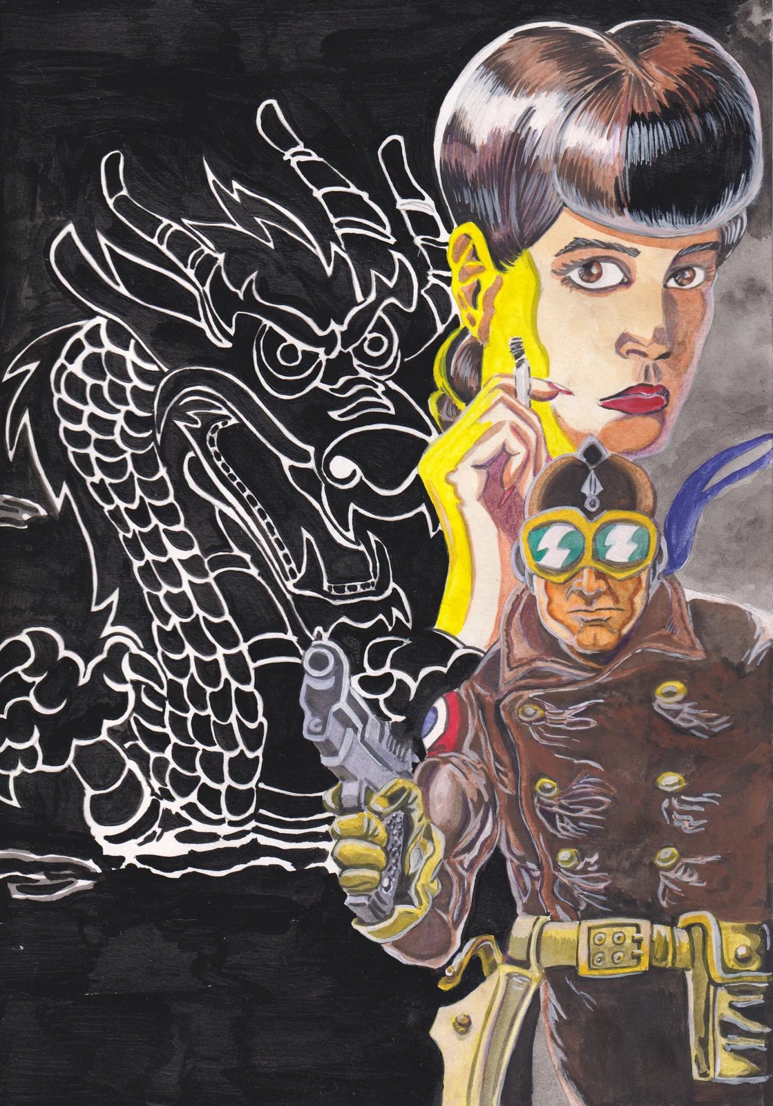 Brigadier contre Dragon Rouge, work in progress