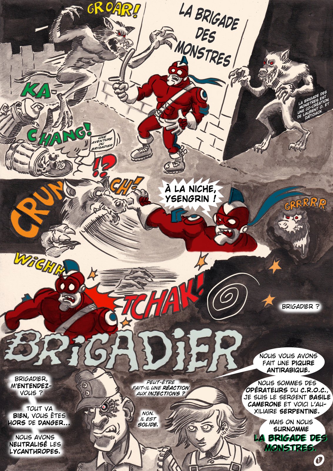 La Brigade des monstres, récit complet.