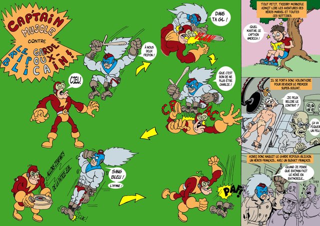 Captain Muscle contre le Garde Ripoux-blicain.