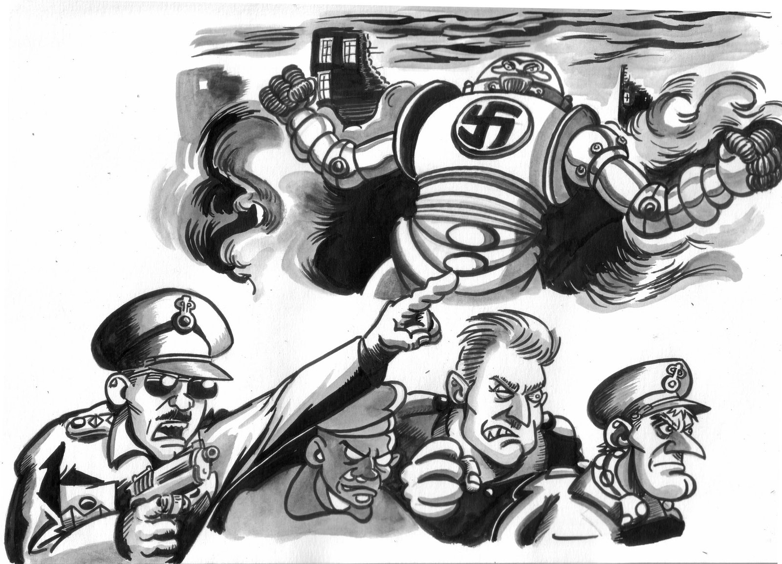 Commando Blitz, planche essai, 2a.