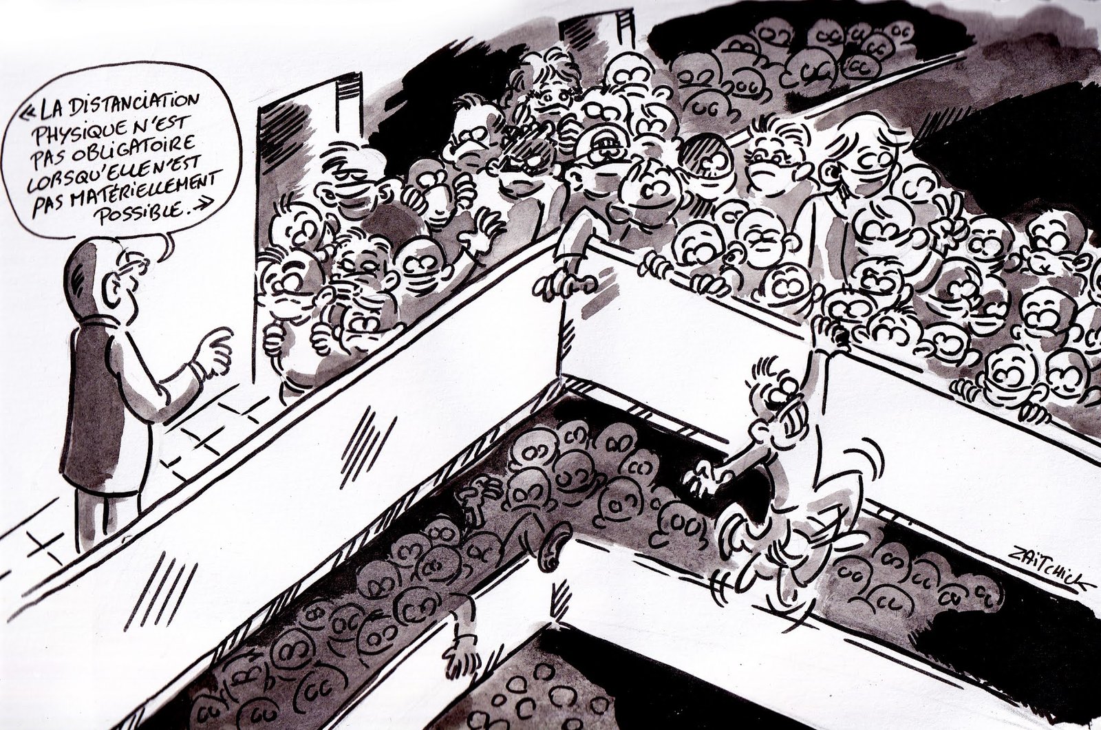 Distanciation physique appliquée