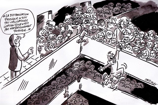 Distanciation physique appliquée