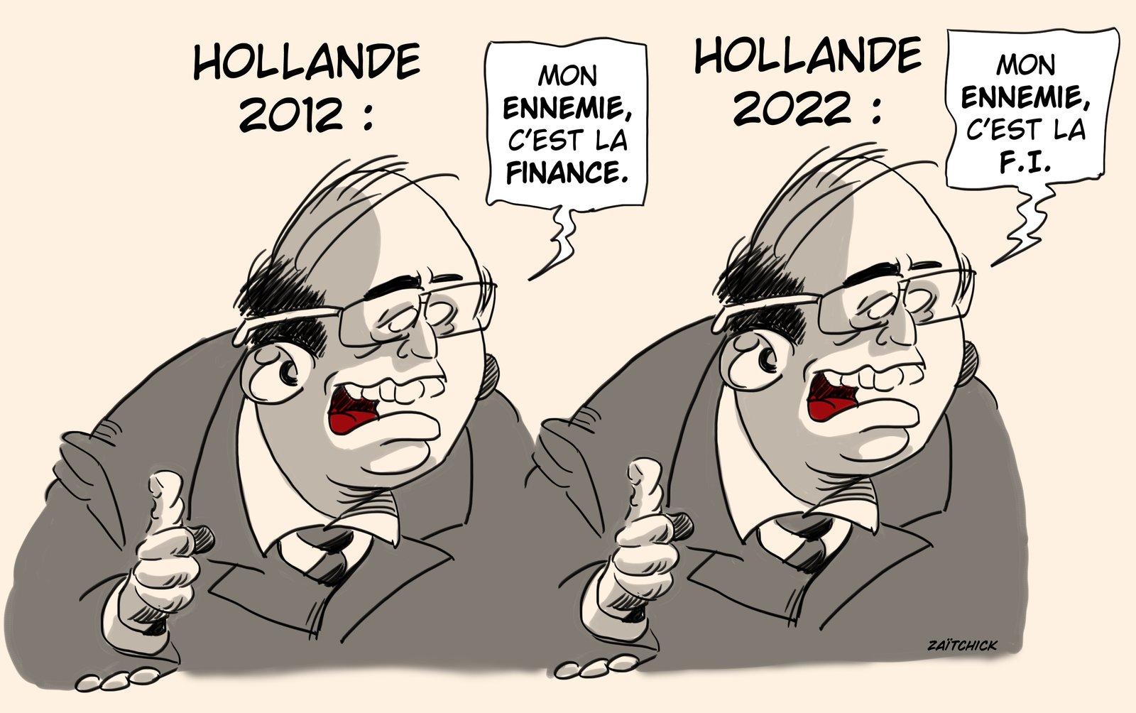 Souvent Hollande varie (et bien fol est qui s'y fie.)