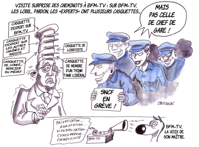 Les cheminots coupent le sifflet de BFM-TV...