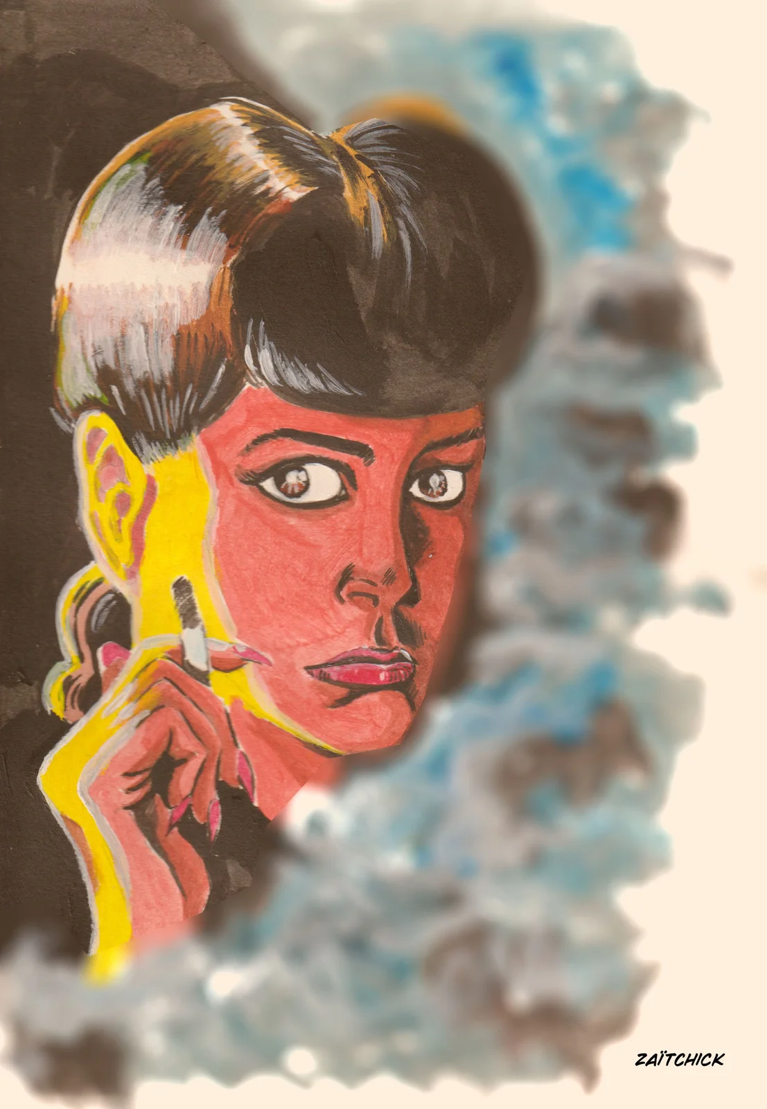 Rachel acrylique