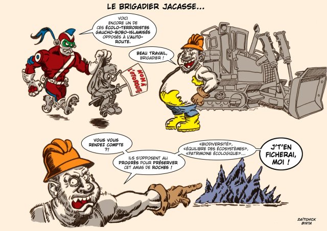 Le Brigadier jacasse - planche 1