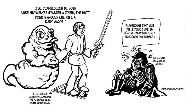 C'est comme si Luke Skywalker s'alliait à Jabba the Hutt...