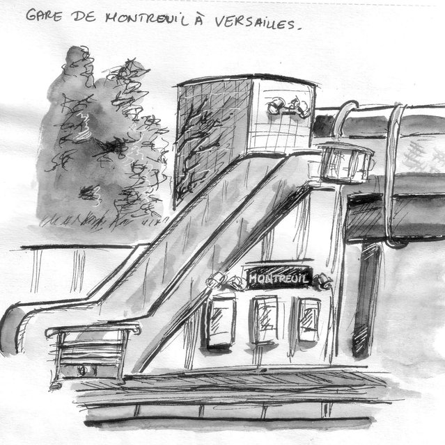 En attendant le Transilien...