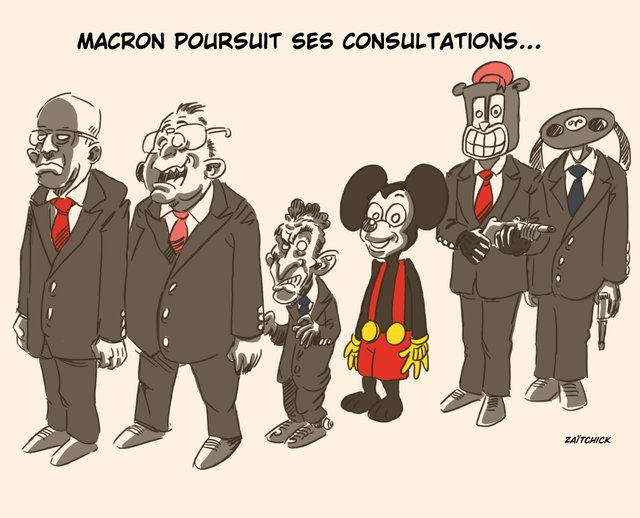 Macron consulte