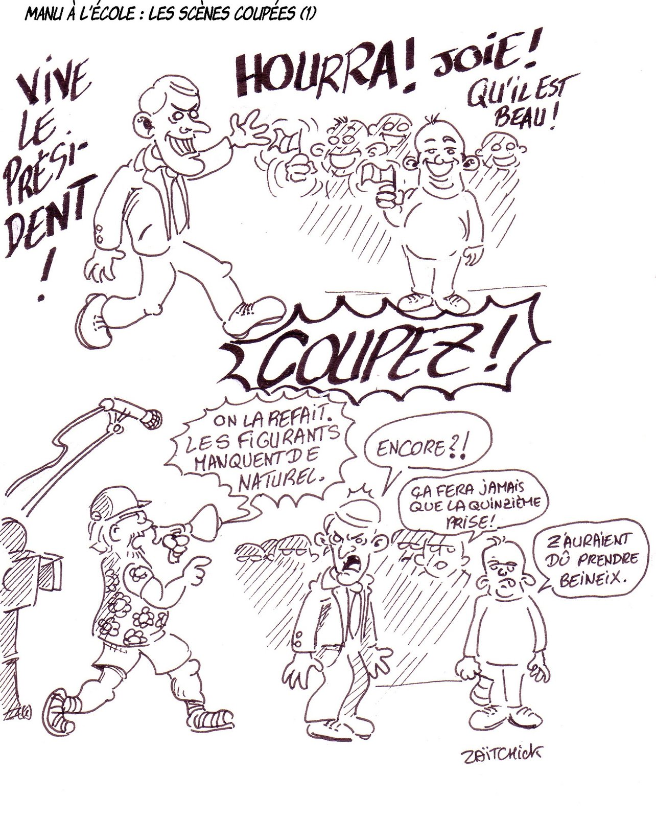 Manu retourne à l'école