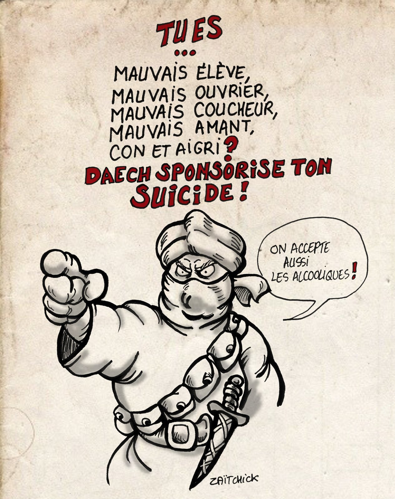 Daech lave plus blanc...