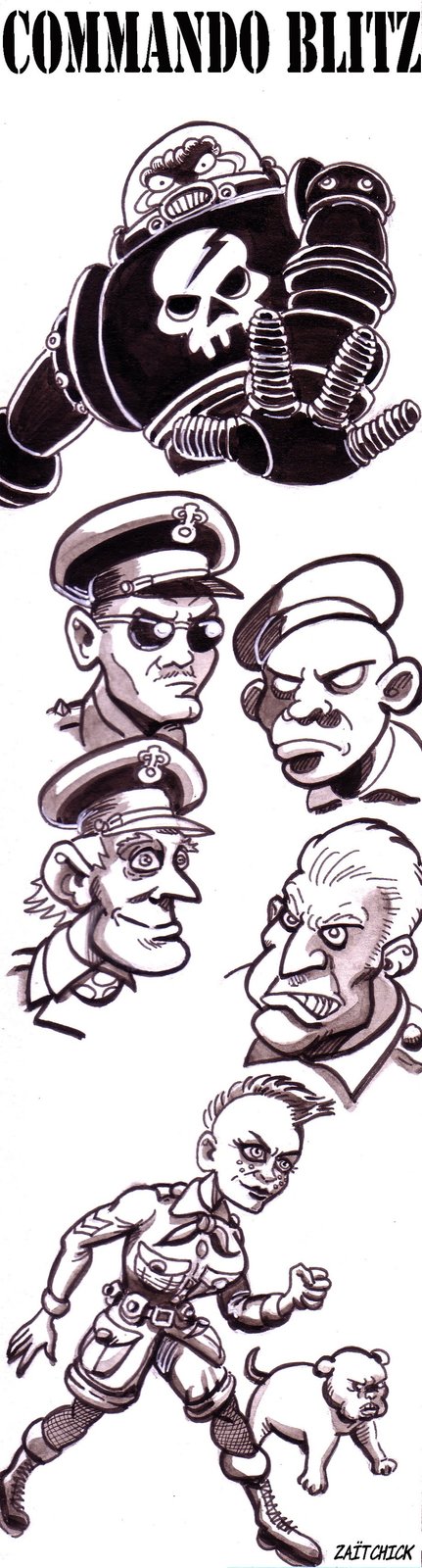 Marque page Commando Blitz