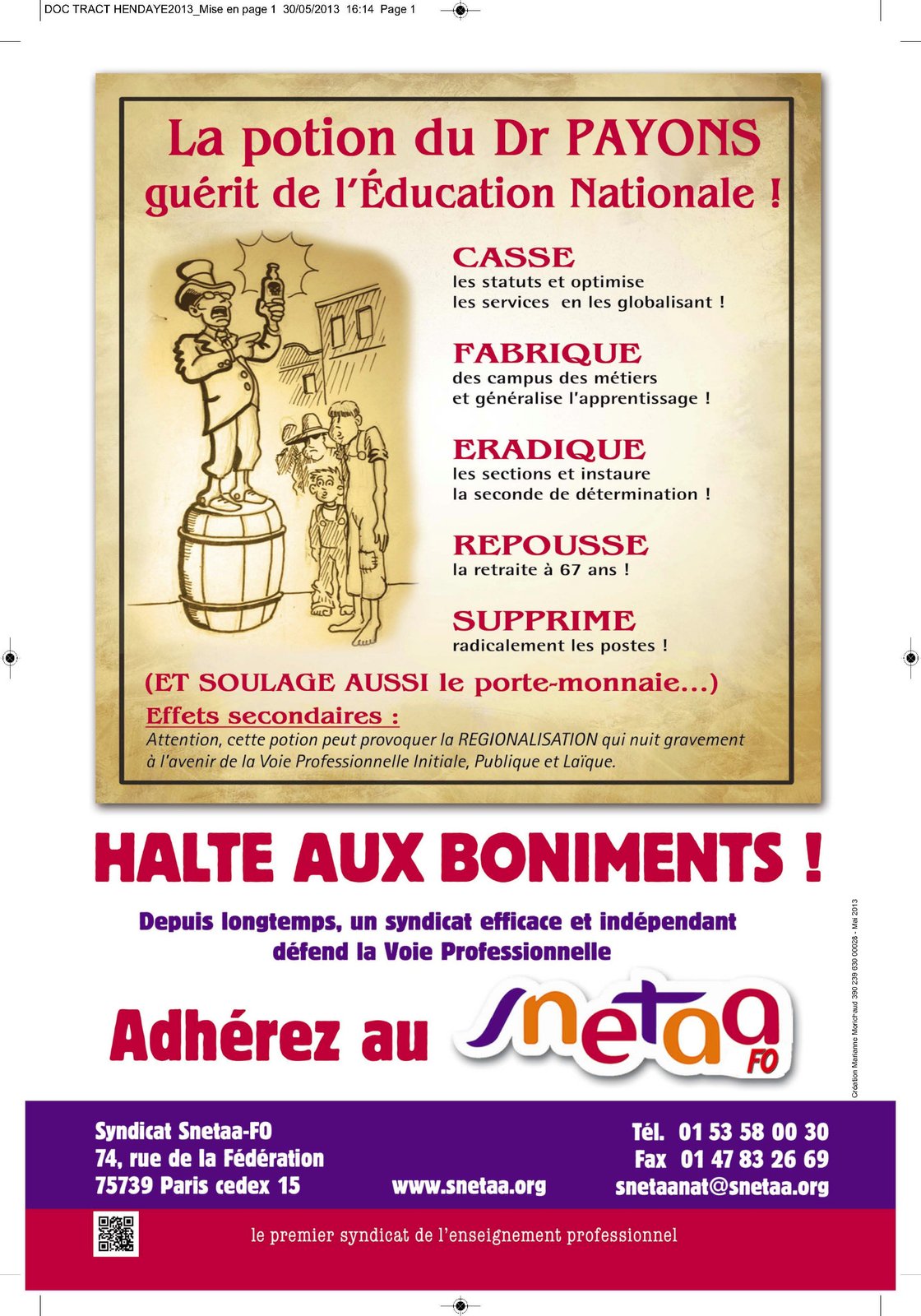 Docteur Miracle est un charlatan !