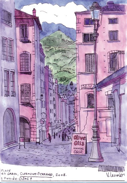 Clermont-Ferrand, rue des Gras.
