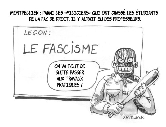 Fac d(extrème) droit...