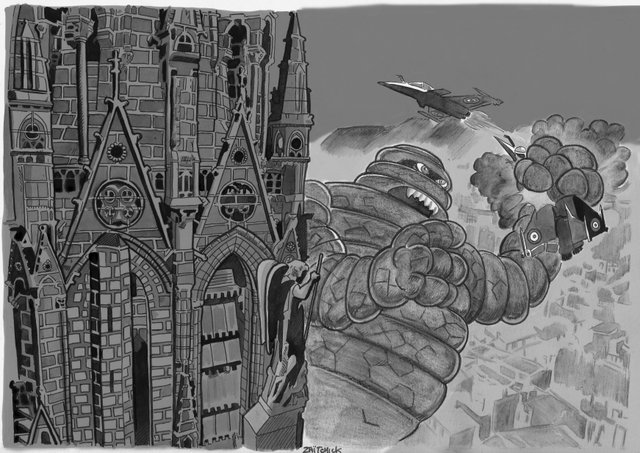 Biben-Grimm en niveaux de gris