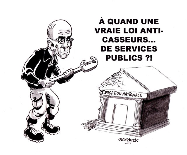 Le ministre qui rêvait d'un bidon d'essence et d'une allumette.