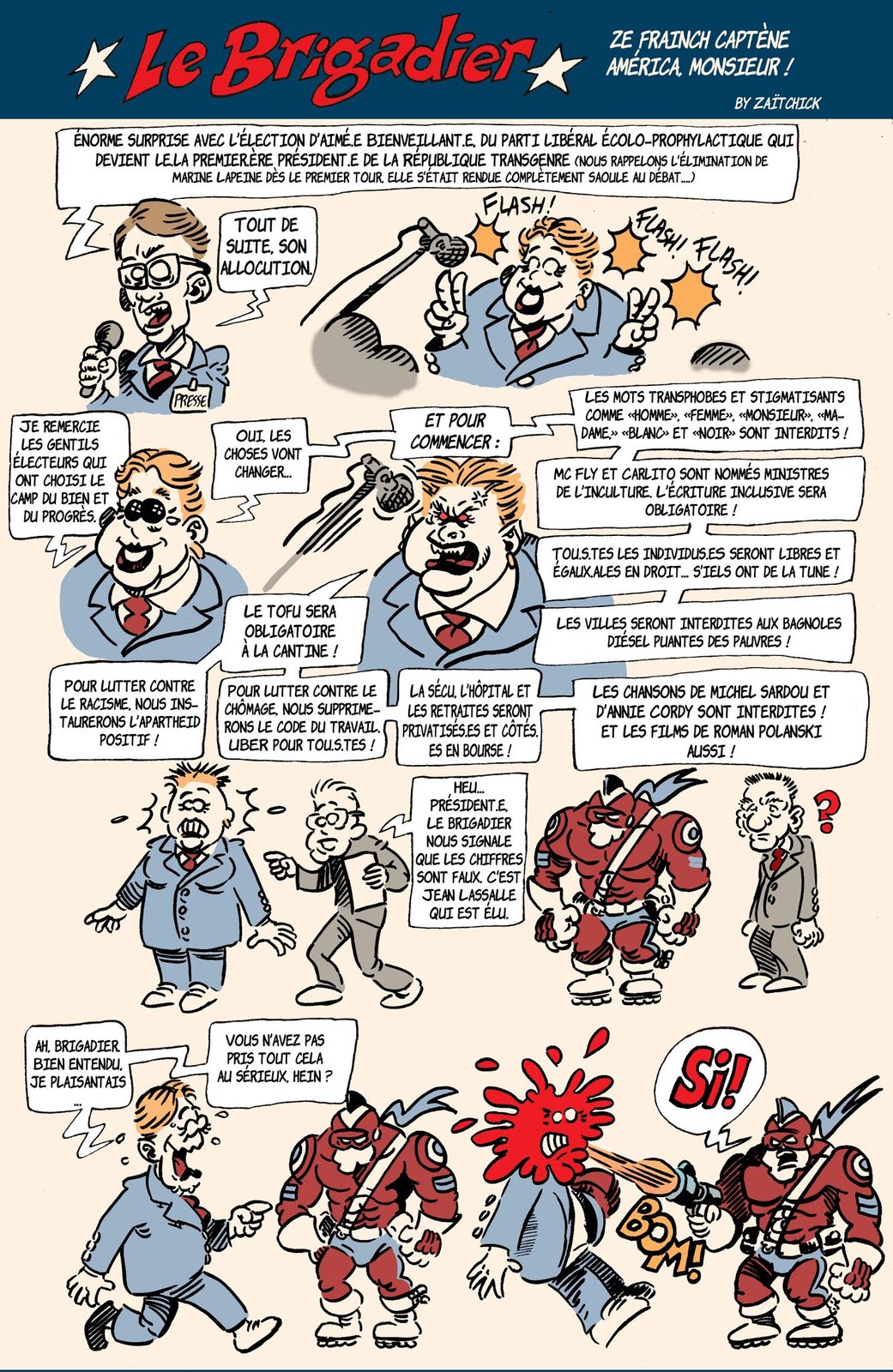 Le Brigadier corrige les estimations