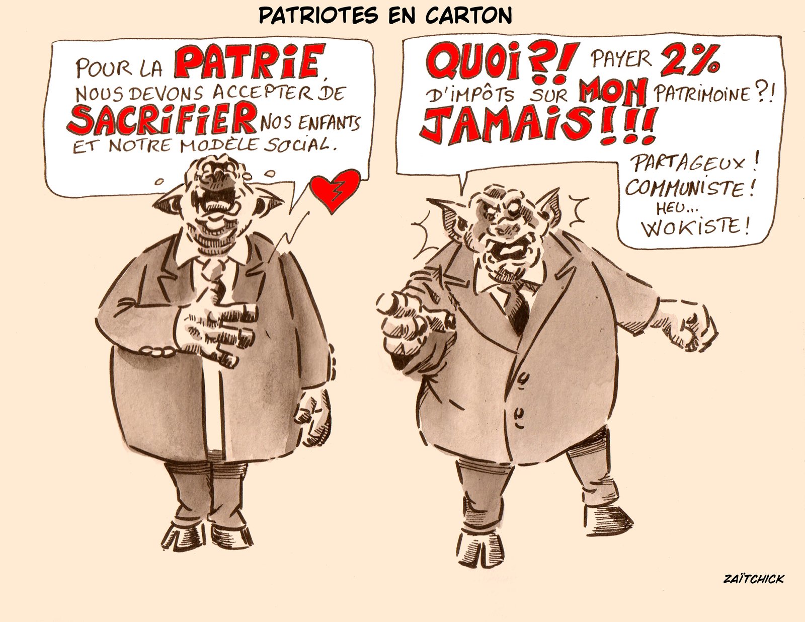 Les sacrifices, c'est les autres !