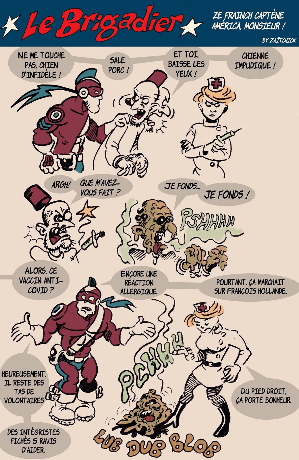 Le Brigadier arrange la rencontre entre Dieu et ses groupies