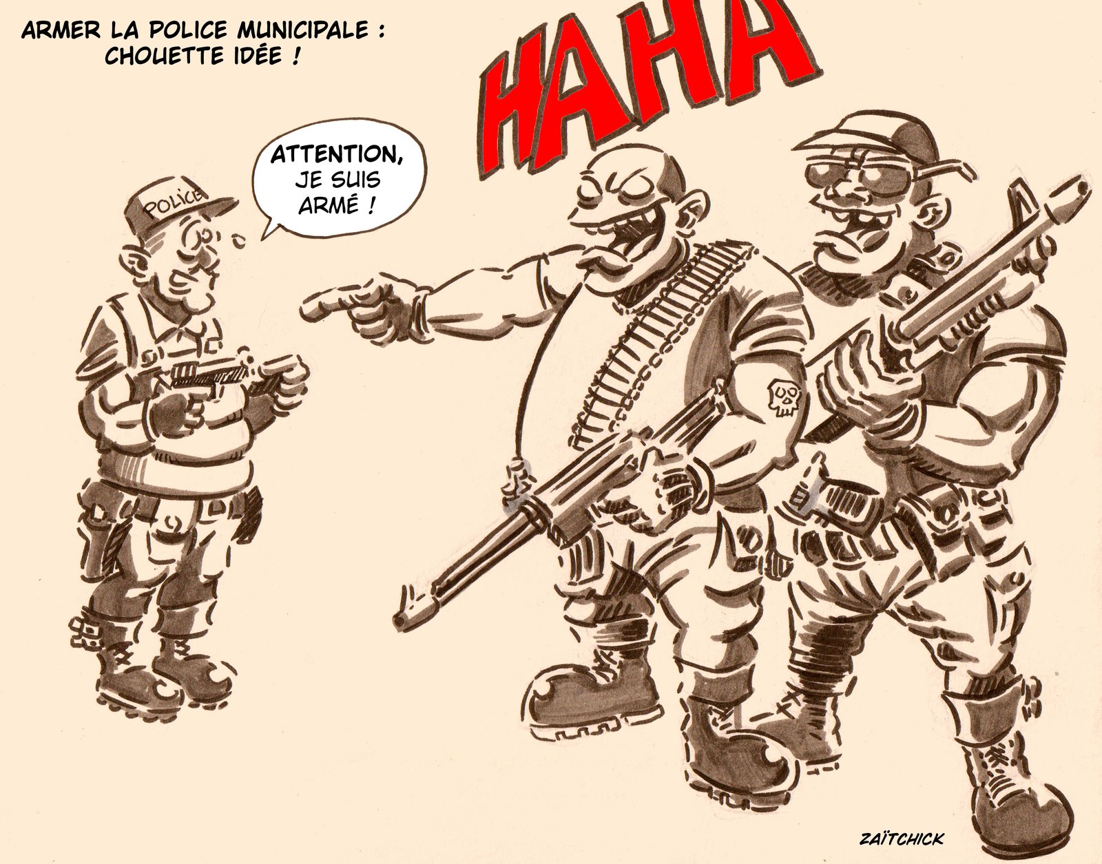 Police démunie et si pâle