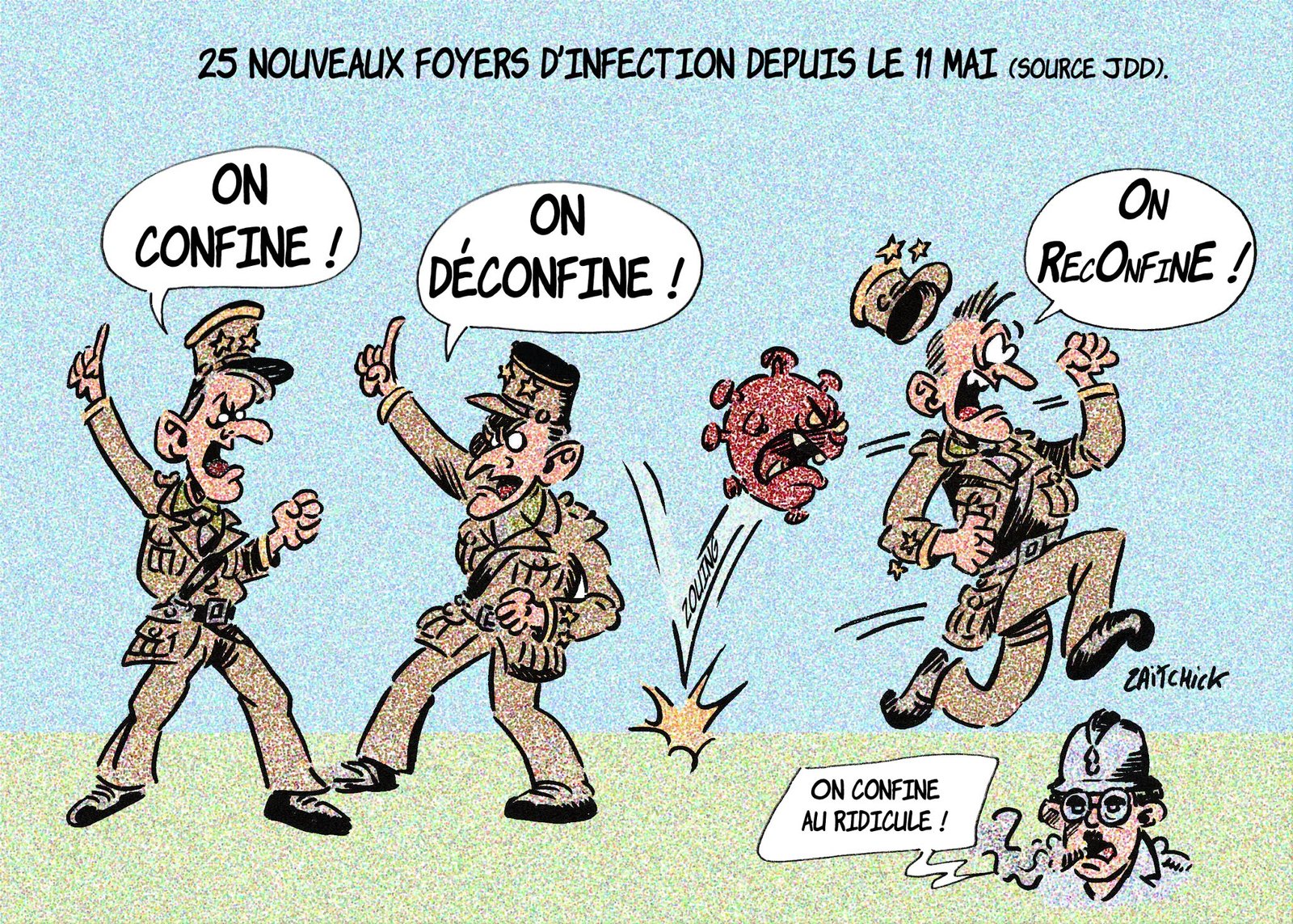 Ne confondons pas le général De Gaulle et le général Cluster